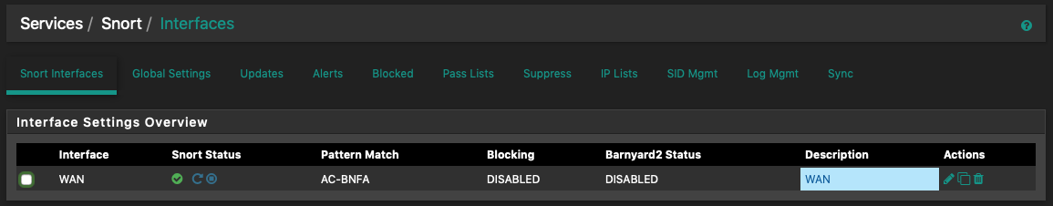 pfSense - Snort